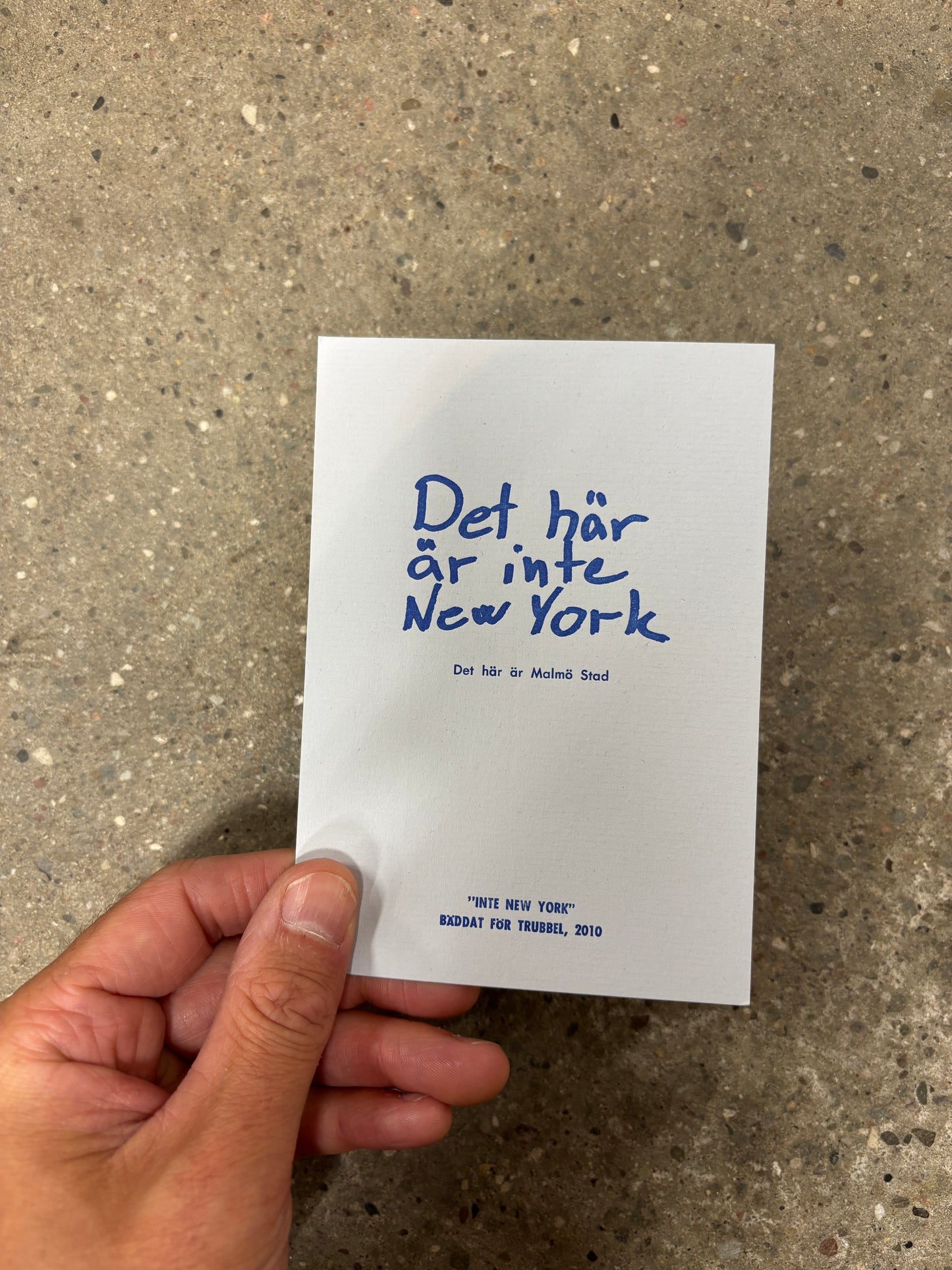 Postcard: Inte New York