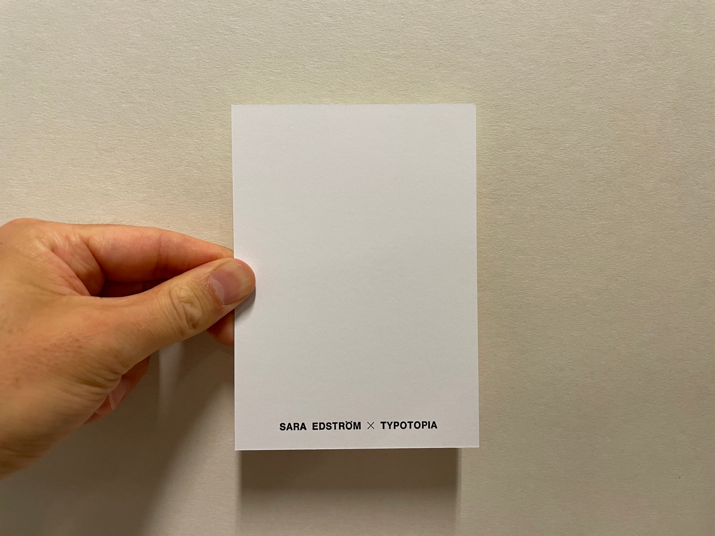 Postcard: Sara Edström