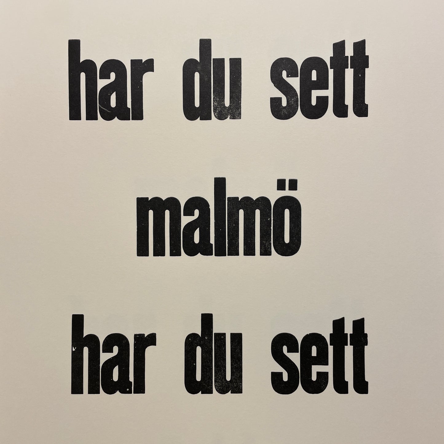 Poster: Har du sett Malmö 2