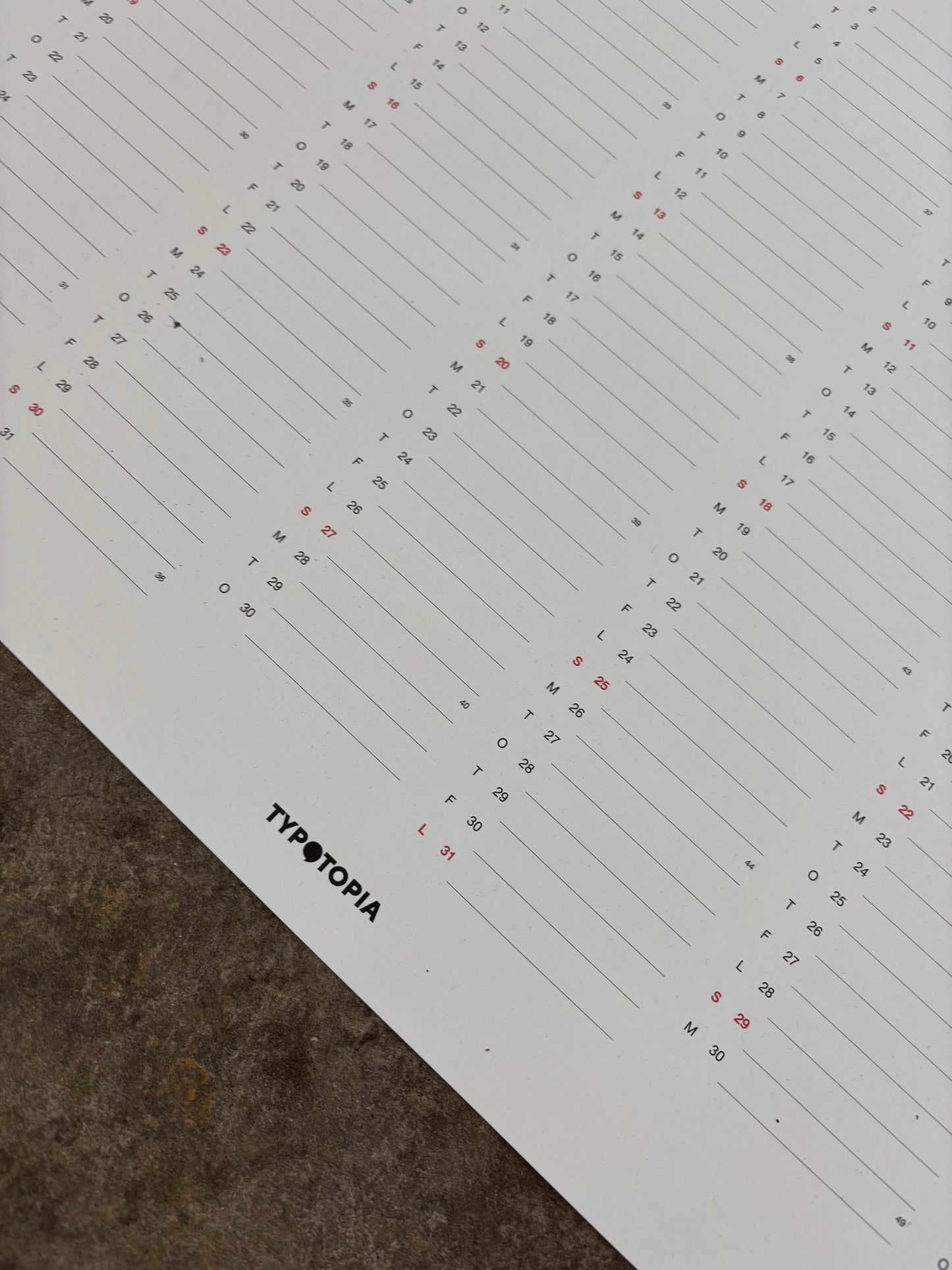 Calendar 2026 — 50x70 Poster