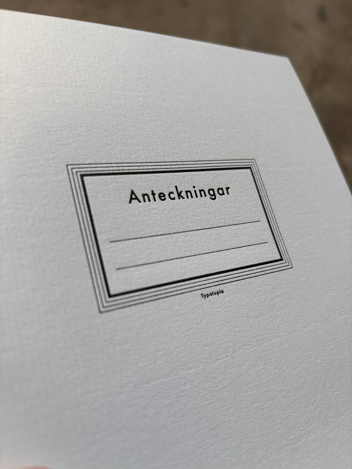 Notebook: Anteckningar