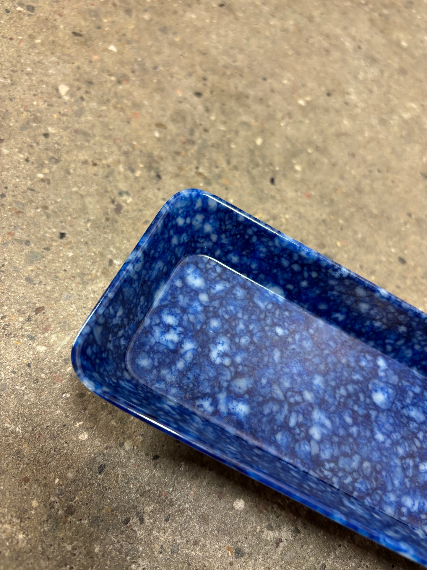 Hightide Desktop Tray Marbled Blue