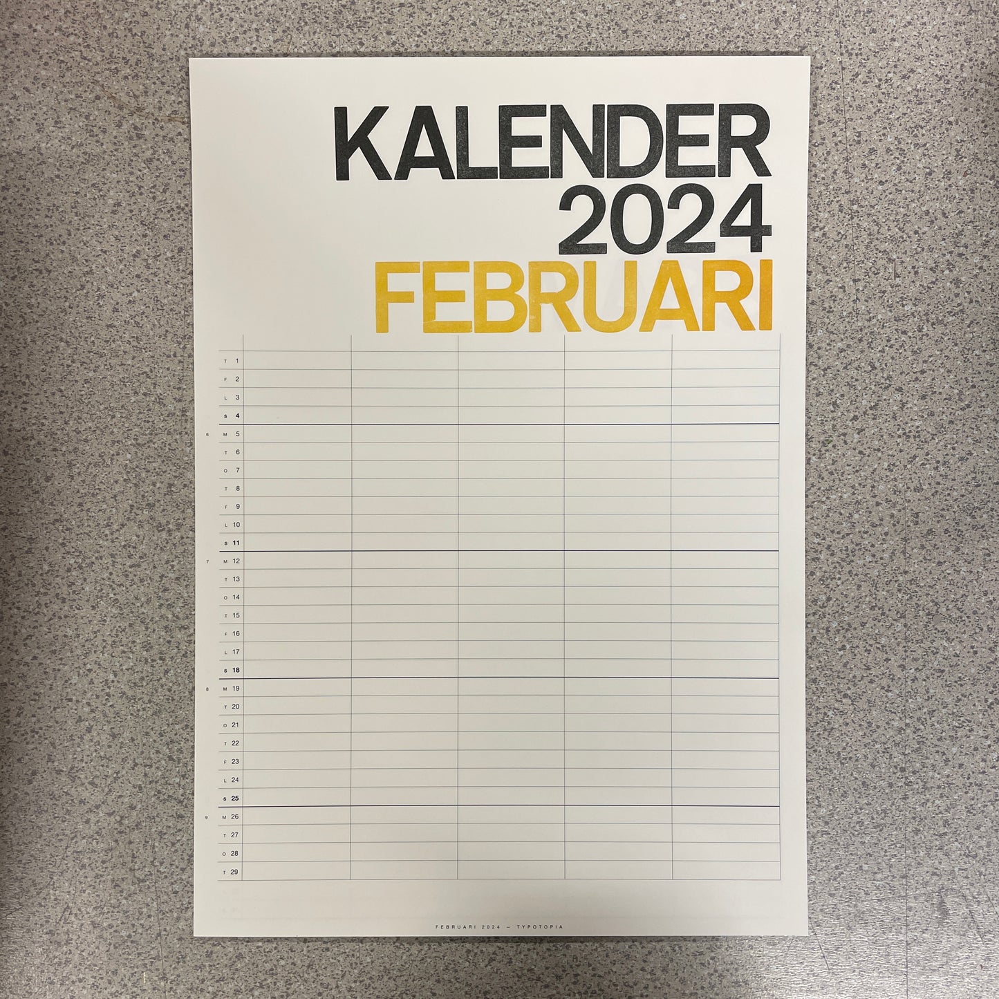 Calendar 2024 — Family