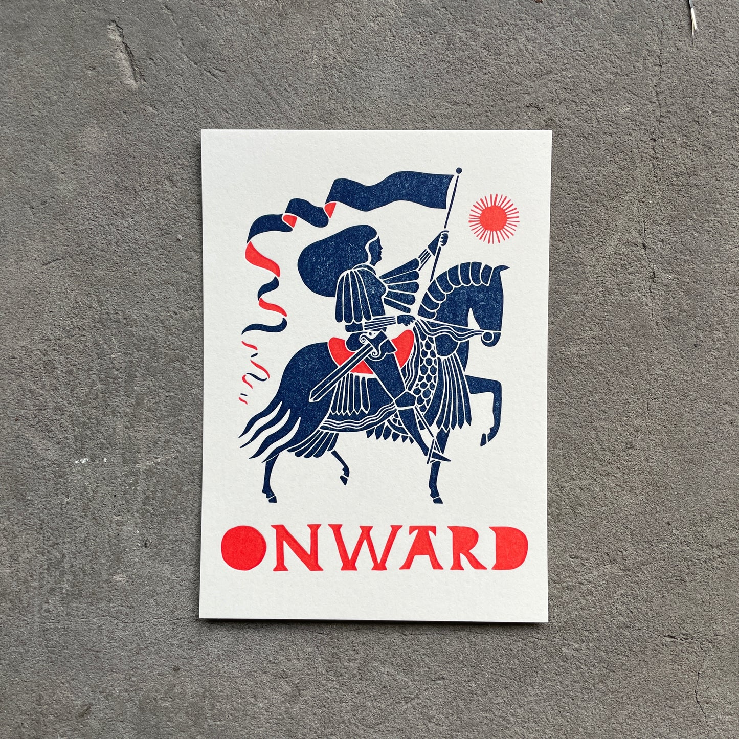 Postcard: Onward