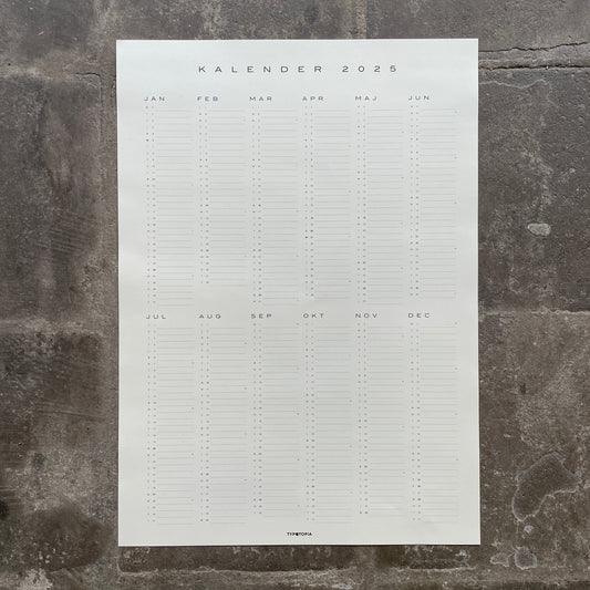 Calendar 2025 — Poster 50x70