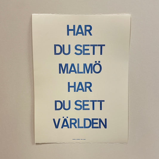 Poster: Har Du Sett Malmö…